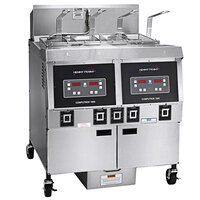 Henny Penny OFE-322.03 65 lb. 2-Well Electric Fryer with Computron 1000 Controls - 208V, 3 Phase