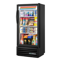 True GDM-10SSL-HC~TSL01 24 7/8" Black Narrow / Low Profile Refrigerated Glass Door Merchandiser with LED Lighting