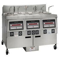 Henny Penny OFE-323.06 65 lb. 3-Well Electric Fryer with Computron 8000 Controls - 208V, 3 Phase