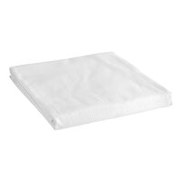 1888 Mills Adorn 120" x 72" Twin Size White Cotton / Polyester Decorative Top Sheet - 12/Case