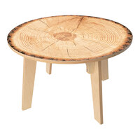 Whitney Brothers Nature View 35" x 22" Round Live Edge Wood Table