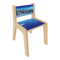 Whitney Brothers Nature View WB2514W 14" Seat Height Wood Winter Children's Chair