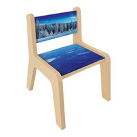 Whitney Brothers Nature View WB2512W 12" Seat Height Wood Winter Children's Chair