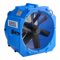 Lavex 2-Speed Industrial Axial Fan with GFCI Power Outlets - 1/4 hp, 4,000 CFM