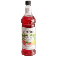 Monin Premium Ruby Red Grapefruit Flavoring Syrup 1 Liter - 4/Case