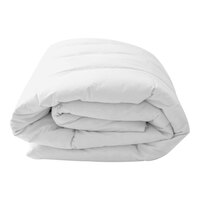 Garnier-Thiebaut T-230 88" x 88" White Medium Weight Queen / Double Size 100% Cotton Down Duvet Insert - 5/Case