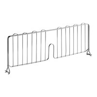 Lavex Pro 8" x 24" NSF Chrome Heavy-Duty Wire Shelf Divider