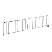 Lavex Pro 8" x 36" NSF Chrome Heavy-Duty Wire Shelf Divider