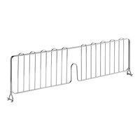 Lavex Pro 8" x 30" NSF Chrome Heavy-Duty Wire Shelf Divider