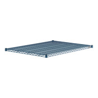 Lavex Pro 36" x 48" NSF Blue Epoxy Heavy-Duty Wire Shelf with Antimicrobial Coating