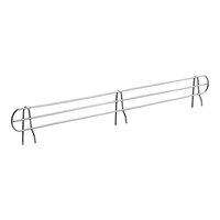 Lavex Pro 48" x 4" NSF Chrome Heavy-Duty Wire Shelf Ledge