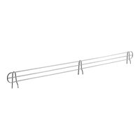 Lavex Pro 72" x 4" NSF Chrome Heavy-Duty Wire Shelf Ledge