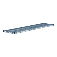 Lavex Pro 18" x 72" NSF Blue Epoxy Heavy-Duty Wire Shelf with Antimicrobial Coating