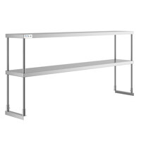 Avantco 178SSDOS6812 12" x 67 15/16" Stainless Steel Double Deck Overshelf