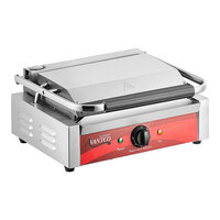 Avantco P78 Commercial Panini Sandwich Grill with Grooved Plates - 13" x 8 3/4" Cooking Surface - 120V, 1750W