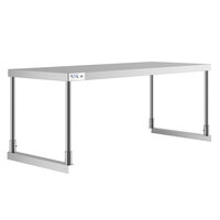 Avantco 178SS4418 18" x 44 1/2" Stainless Steel Single Deck Overshelf