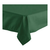 Oxford 64" x 64" Square Hunter Green 100% Spun Polyester Hemmed Cloth Table Cover - 12/Case
