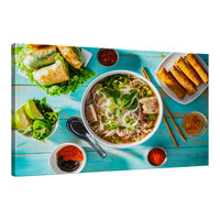 Elephant Stock 51" x 34" Vietnamese Feast Canvas Wall Art