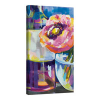 Elephant Stock 24" x 48" Floral Party II Canvas Wall Art