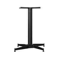 NOROCK Parkway 27" x 27" Sandstone Black Zinc-Plated Powder-Coated Steel Self-Stabilizing Outdoor / Indoor Standard Height Table Base