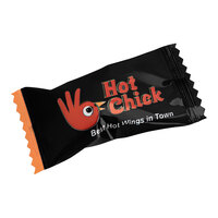 Customizable White Buttermints with Black Wrapper - 1,000/Case