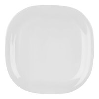 Thunder Group Passion 8 1/4" White Rounded Edge Square Melamine Plate - 12/Pack