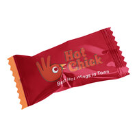 Customizable White Buttermints with Red Wrapper - 1,000/Case