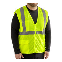 Lavex Lime Class 2 High Visibility Surveyor's Mesh Safety Vest