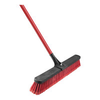 Libman 1189 24" Multi-Surface Push Broom with Clamp Handle - 4/Case