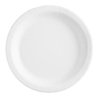 Choice 8 1/2" White Light Weight Paper Plate - 125/Pack