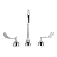 Zurn Elkay Z831B4-XL-FC AquaSpec 2.0 GPM Deck-Mount Faucet with 5 3/8" Gooseneck Spout, 4" Wrist Handles, and Ceramic Cartridges