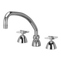 Zurn Elkay Z831J2-XL AquaSpec 2.2 GPM Deck-Mount Faucet with 9 1/2" Swing Spout, 3" Cross Handles, and Ceramic Cartridges