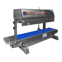 Sealer Sales Vertical Semi-Automatic Left-Feed Band Sealer with Dry Ink Coding HL-M810II - 110V