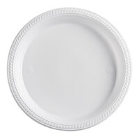 Choice 10 1/4" White Plastic Plate - 125/Pack