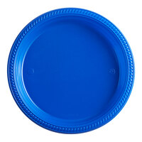 Choice 10 1/4" Blue Plastic Plate - 500/Case