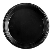 Choice 10 1/4" Black Plastic Plate - 500/Case