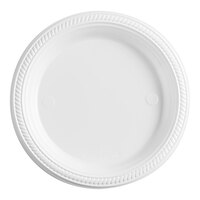 Choice 7" White Plastic Plate - 125/Pack