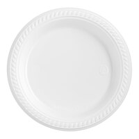 Choice 6" White Plastic Plate - 125/Pack