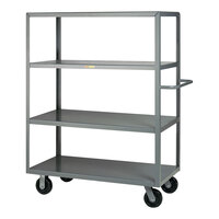 Little Giant 30" x 48" x 63 1/2" Heavy-Duty 4-Shelf Steel Truck with 6" Phenolic Wheels 4M-3048-6PH