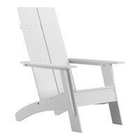 Flash Furniture Sawyer White Faux Wood Adirondack Chair