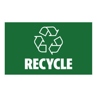 Lavex 3" x 5" Recycle Waste Stream Label - 20/Pack