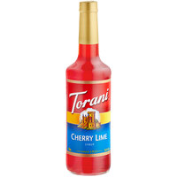 Torani Cherry Lime Flavoring / Fruit Syrup 750 mL Glass Bottle