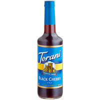 Torani Sugar-Free Black Cherry Flavoring / Fruit Syrup 750 mL Glass Bottle