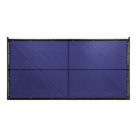 FenceScreen 350 Series 5' x 50' Navy Blue PVC Mesh PLUS Privacy Fence Screen 350-50-48NB