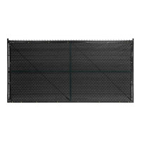 FenceScreen 200 Series Privacy Plus 5' x 50' Black HDPE Privacy Fence Screen PS200-50-48BK