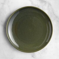 Acopa Highlands 9" Round Juniper Green Coupe China Plate - Sample