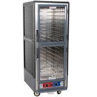 Metro C539-MDC-L-GY C5 3 Series Heated Holding and Proofing Cabinet with Clear Dutch Doors - Gray