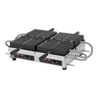 Krampouz WECCHBAT 4" x 7" Liege Style Double Belgian Waffle Maker - 208 / 3600W
