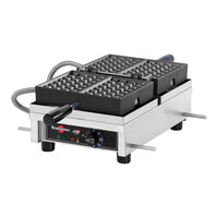 Krampouz WECDHAAS 4" x 7" Liege Style Single Belgian Waffle Maker - 120V / 1440W