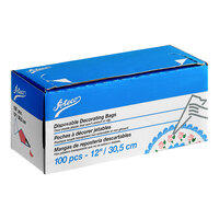 Ateco 4712 12" High-Grip Clear Disposable Pastry Bags - 100/Roll